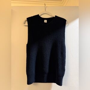 Toteme Black Sleeveless Knit Sweater Vest